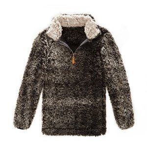 NWT Ladies Black Sherpa Pullover